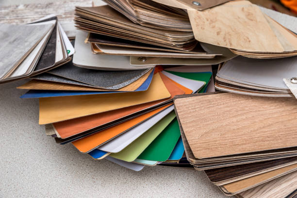 istock wood sample color on the wooden table 845855772