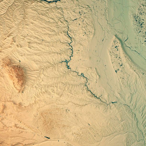 istock South Dakota State USA 3D Render Topographic Map 845855838