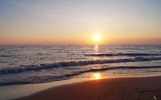 istock Beach seat at sunset, Marina di Castagneto Carducci 845860520