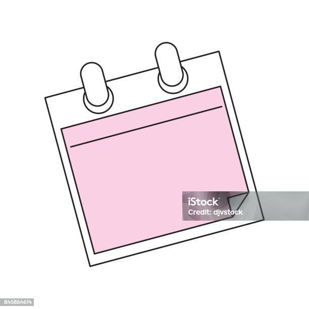 Empty Notes Isolated Stock Illustration - Download Image Now - Abstract ...