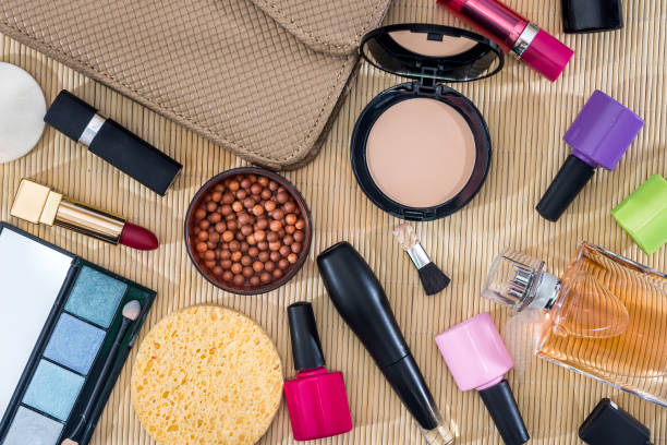 istock Many colourful woman cosmetics tools fot proffesional make up 845873046