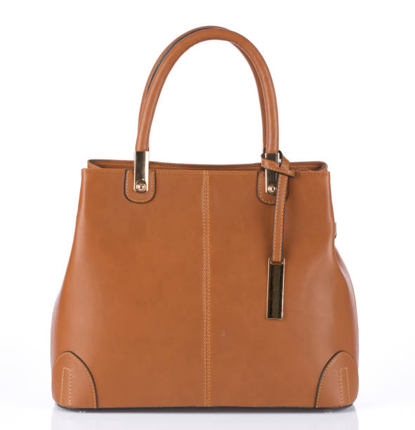 Brown Handbag Purse, Bag, Manufactured Object, Change Purse, Cut Out leather clasp stock pictures, royalty-free photos & images