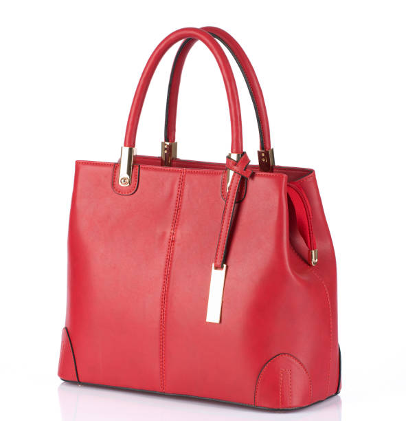 Red Handbag Purse, Bag, Manufactured Object, Change Purse, Cut Out leather clasp stock pictures, royalty-free photos & images