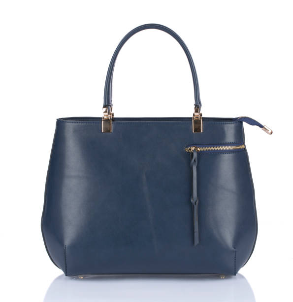 istock Leather Women's handbag on white background 845881094
