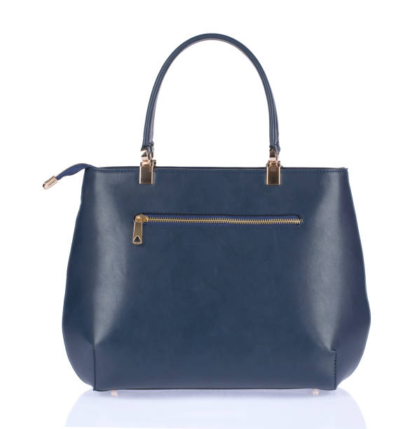 istock Leather Women's handbag on white background 845881106