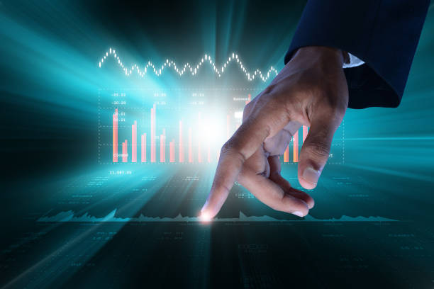 istock Sales growth graph in stock market 845882016