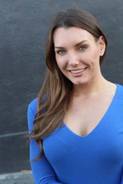 istock Beautiful woman smiling isolated close up 845882616