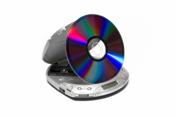 Portable Cd Player Portable Cd Player Isolated On White Background cd player stock pictures, royalty-free photos & images