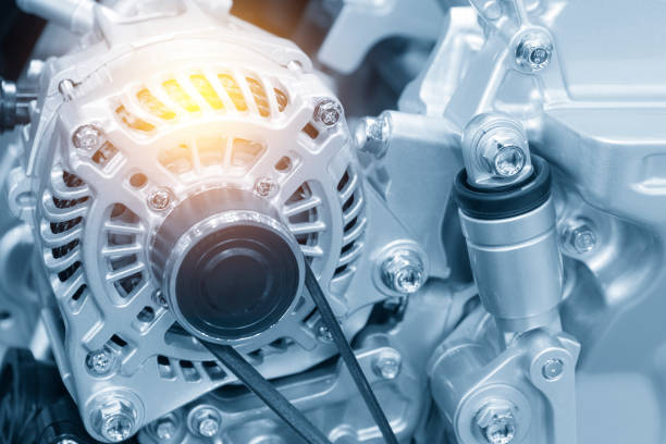 istock The car alternator in the light blue scene 845892972