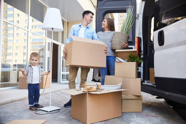 Happy Family Moving In
