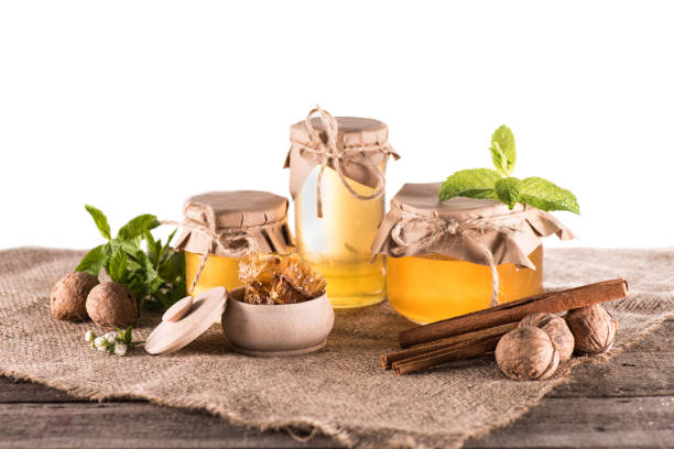 istock fresh honey in glass jars 845905642