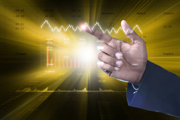 istock Sales growth graph in stock market 845910062