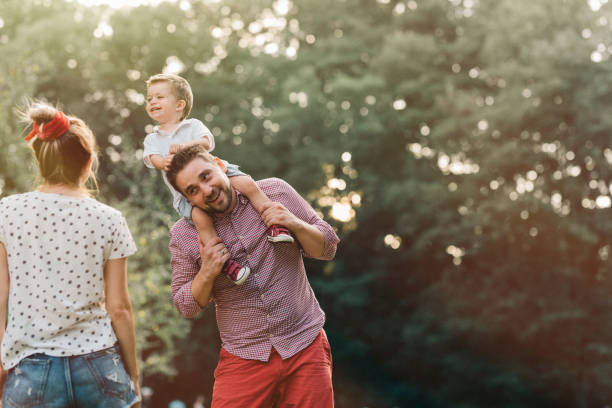 istock Happy family in the park 845911584