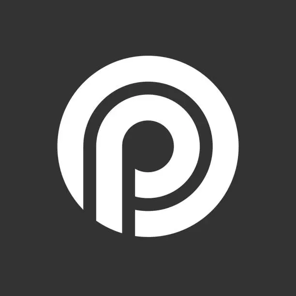 Vector illustration of letter P icon concept