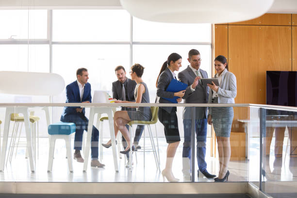 istock Portrait of mixed aged business team at work 845914696