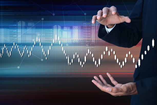 istock Sales growth graph in stock market 845915806