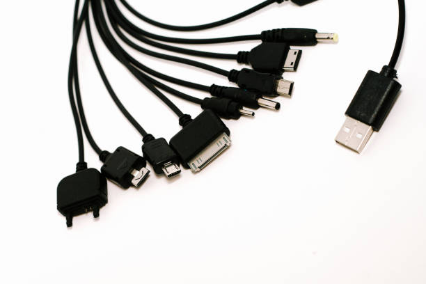 istock Universal USB Charger head isolated on white background 845943420