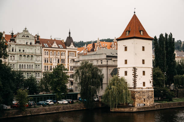 istock Vltava river in Prague, Czech Republic at the daytime 845950472