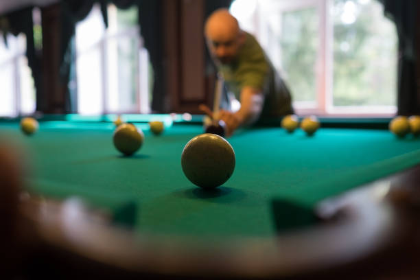 Start of a pool game