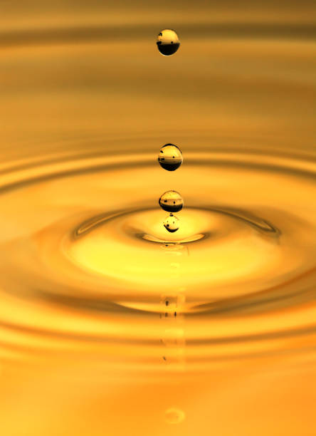 istock background of beautiful golden water. macro 845959070