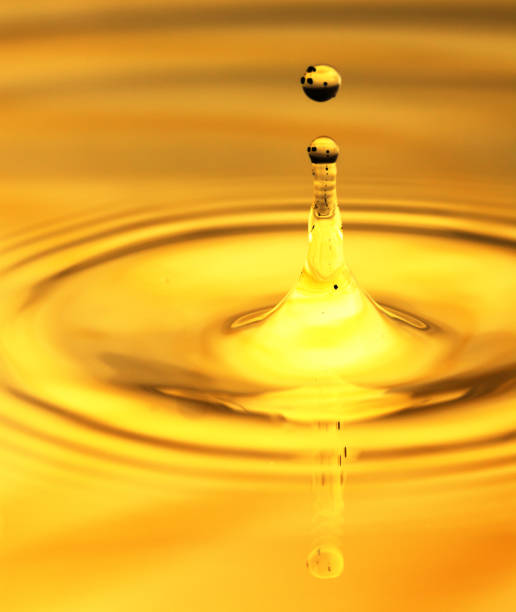 istock background of beautiful golden water. macro 845959152