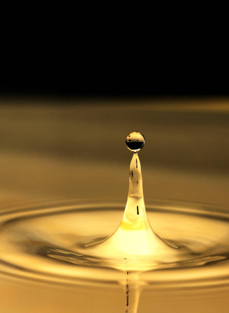 istock background of beautiful golden water. macro 845959322