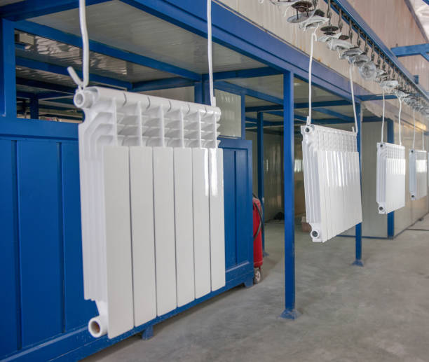 istock assembly and painting heating radiators in manufacturing 845980160