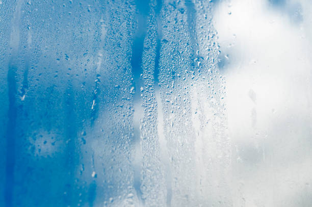 istock Wet glass against the sky 845980622