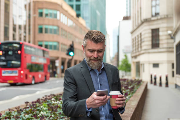 istock Businessman walking down the street 845981458