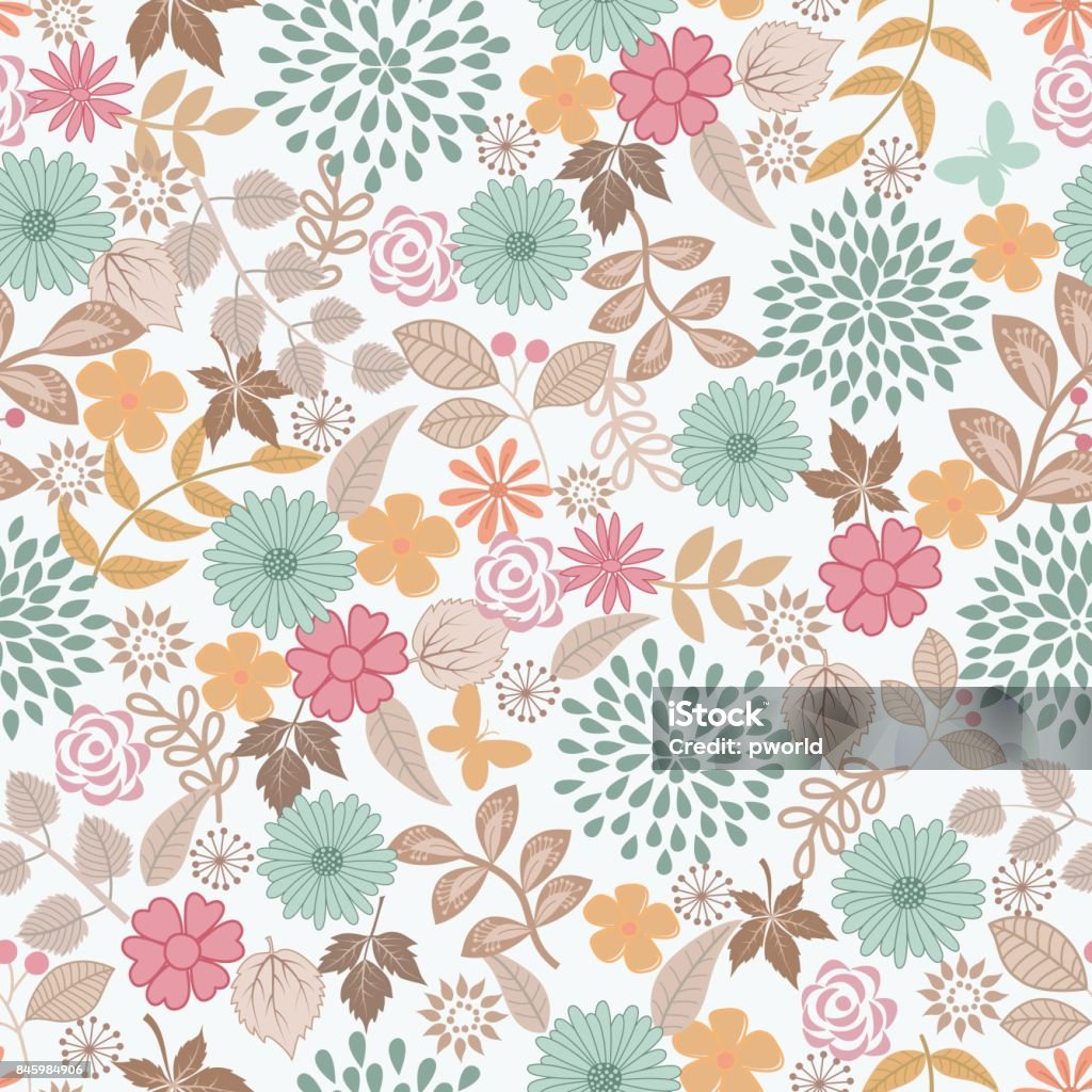 Floral seamless pattern . Vector floral seamless pattern . Seamless Pattern stock vector