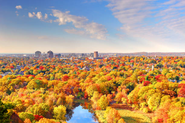 Autumn in New Haven New Haven is the second-largest city in Connecticut after Bridgeport and the sixth-largest in New England. New Haven is known for its established theaters, museums, music venues and New Haven-style pizza connecticut stock pictures, royalty-free photos & images