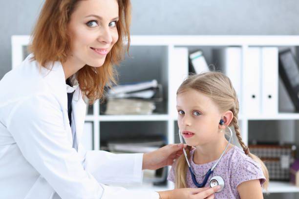 istock Little child at pediatrician reception 845989232