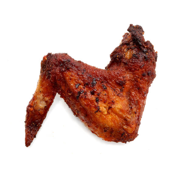 Grilled chicken wing. stock photo