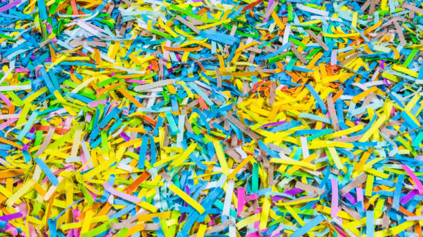 Bright color texture from shredded paper in HD 16x9 ratio