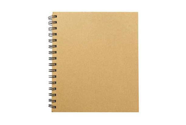 istock Brown cover of notebook isolated on white background. Clipping paths included. 846011646