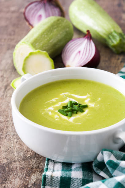 istock Zucchini soup in bowl 846014482