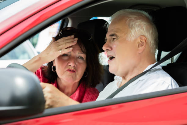 istock Couple Arguing In A Car 846018402