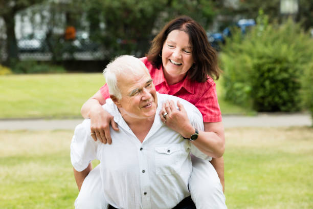 istock Senior Man Piggybacking His Wife 846021696