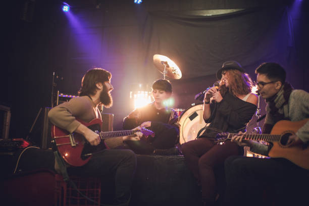 istock Group of friends playing music 846026052