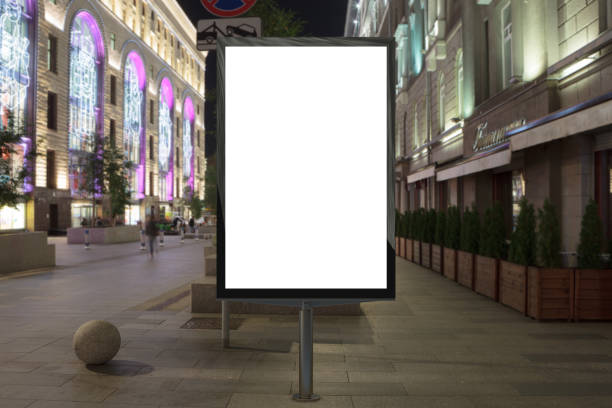 istock Blank street billboard at night. 846032118