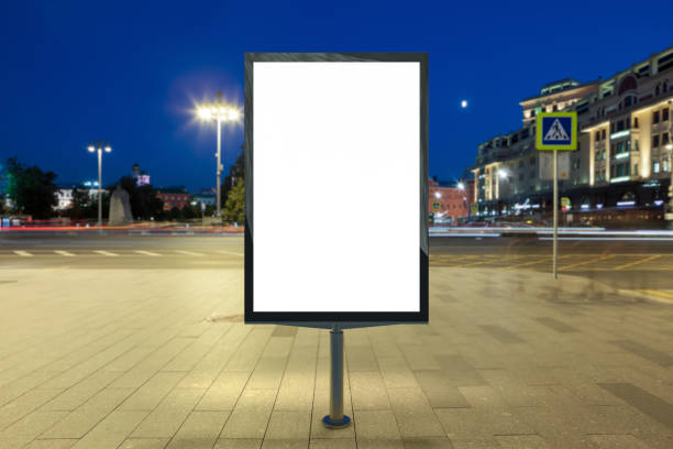 istock Blank street billboard at night. 846032962