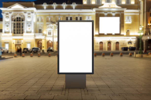 istock Blank street billboard at night. 846035468