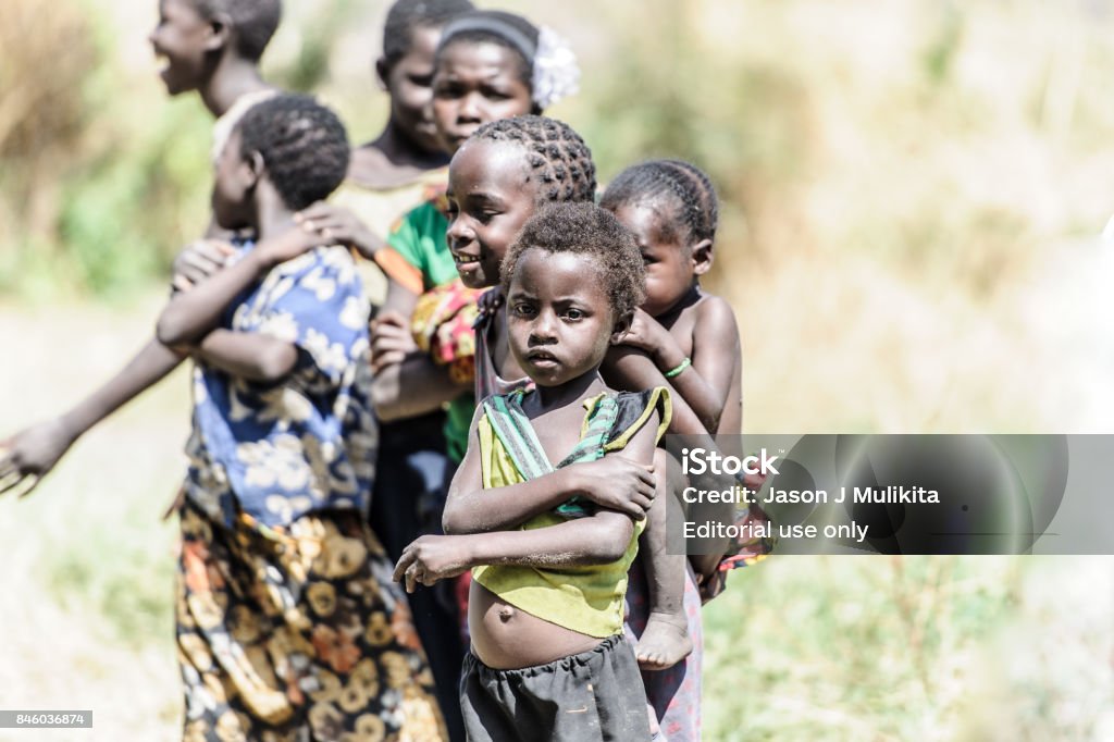 Senanga Girls Met these girls in Senanga, Western Zambia during an assignment. Shy at first, but they were very excited to see their photo! Girls Stock Photo