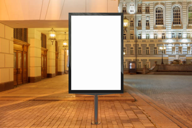 istock Blank street billboard at night. 846037246