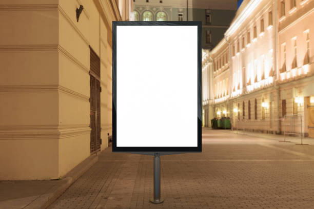 istock Blank street billboard at night. 846037838