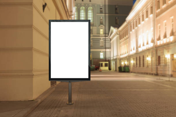 istock Blank street billboard at night. 846037918