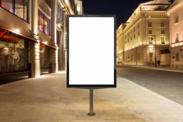 istock Blank street billboard at night. 846040020