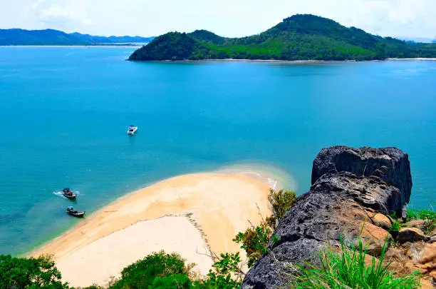 Photo of Yao Yai island and Yao Noi island seen from Nok island