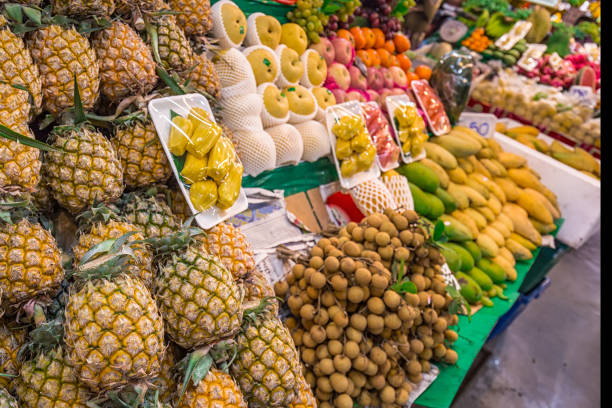 Fresh fruits at local market at Phuket, Thailand.