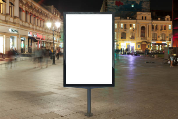 istock Blank street billboard at night. 846040782